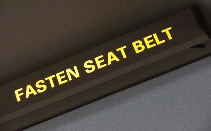 Fasten seat belt sign